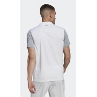 Футболка поло Adidas White Grey